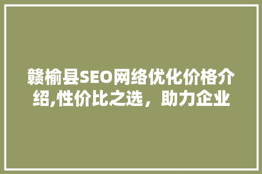 赣榆县SEO网络优化价格介绍,性价比之选，助力企业腾飞