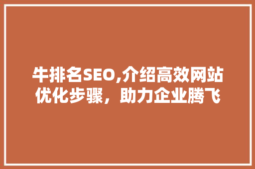 牛排名SEO,介绍高效网站优化步骤，助力企业腾飞  第1张