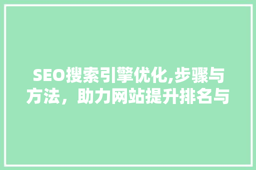SEO搜索引擎优化,步骤与方法，助力网站提升排名与流量