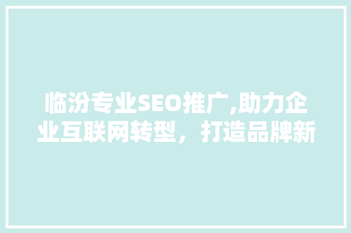 临汾专业SEO推广,助力企业互联网转型，打造品牌新高度