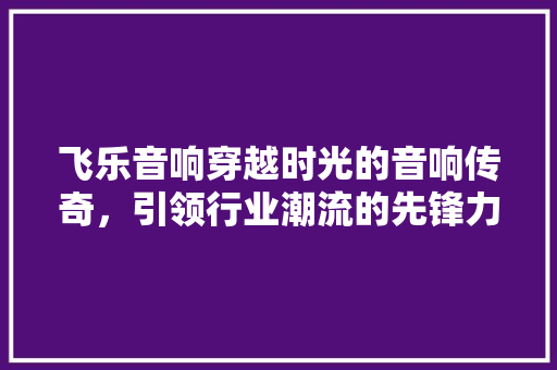 飞乐音响穿越时光的音响传奇，引领行业潮流的先锋力量