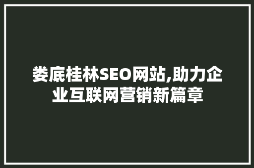 娄底桂林SEO网站,助力企业互联网营销新篇章