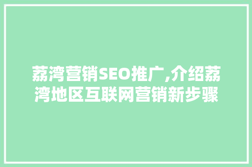 荔湾营销SEO推广,介绍荔湾地区互联网营销新步骤