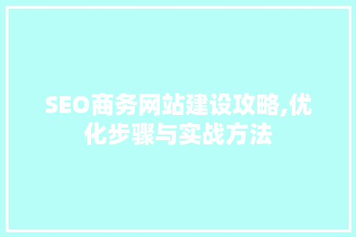 SEO商务网站建设攻略,优化步骤与实战方法