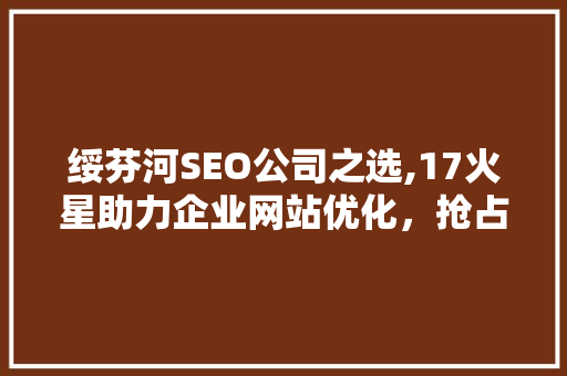 绥芬河SEO公司之选,17火星助力企业网站优化，抢占互联网市场先机