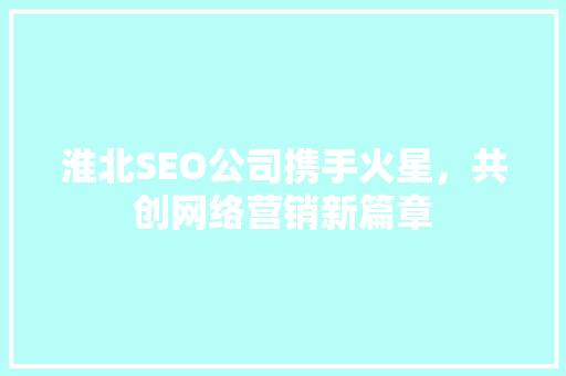 淮北SEO公司携手火星，共创网络营销新篇章  第1张