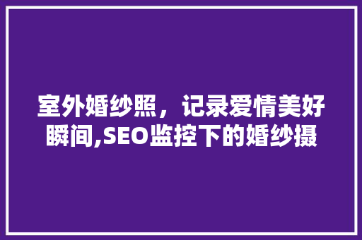 室外婚纱照，记录爱情美好瞬间,SEO监控下的婚纱摄影趋势分析