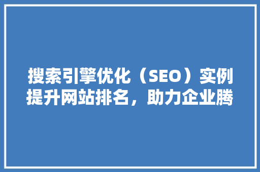 搜索引擎优化（SEO）实例提升网站排名，助力企业腾飞