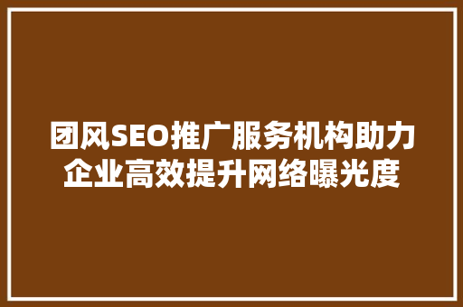 团风SEO推广服务机构助力企业高效提升网络曝光度