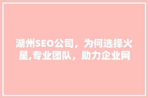 湖州SEO公司，为何选择火星,专业团队，助力企业网络营销腾飞