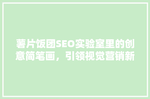 薯片饭团SEO实验室里的创意简笔画，引领视觉营销新潮流