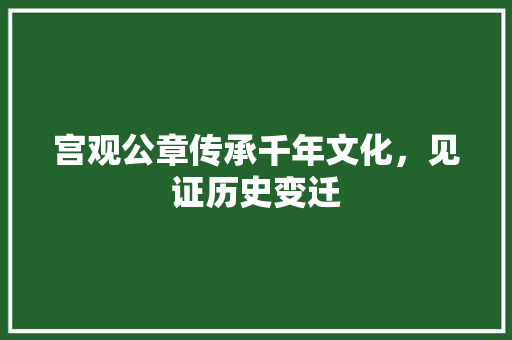 宫观公章传承千年文化，见证历史变迁