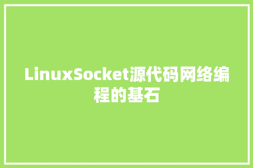 LinuxSocket源代码网络编程的基石